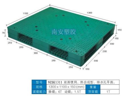 塑料托盤,雙面排水平面,NZSK1311 - 重型塑料卡板 - 塑料卡板、塑料托盤系列 - 產(chǎn)品中心 -